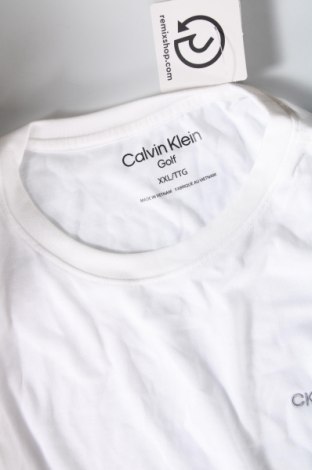 Męska bluzka Calvin Klein, Rozmiar XXL, Kolor Biały, Cena 290,53 zł