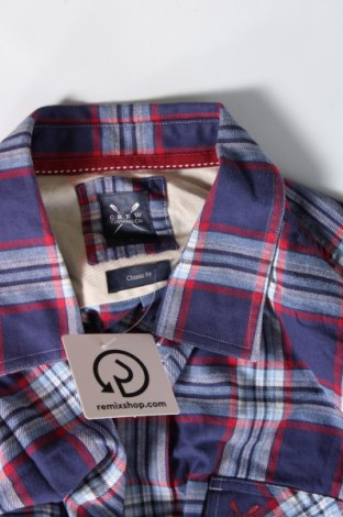Ανδρικό πουκάμισο Crew Clothing Co., Μέγεθος L, Χρώμα Πολύχρωμο, Τιμή 16,08 €