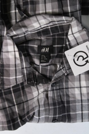 Herrenhemd H&M, Größe S, Farbe Grau, Preis 2,02 €
