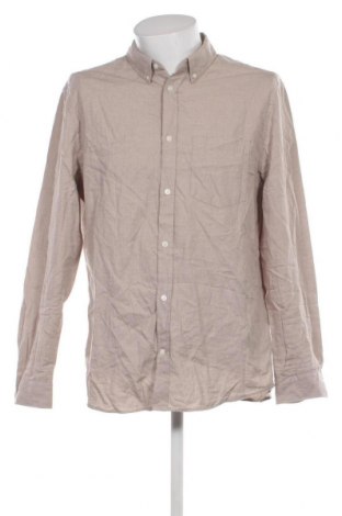 Herrenhemd H&M, Größe L, Farbe Beige, Preis 6,66 €