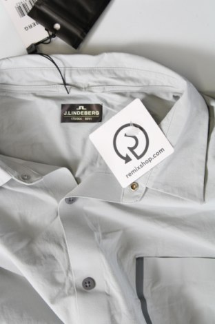 Ανδρικό πουκάμισο J.Lindeberg, Μέγεθος M, Χρώμα Γκρί, Τιμή 34,79 €