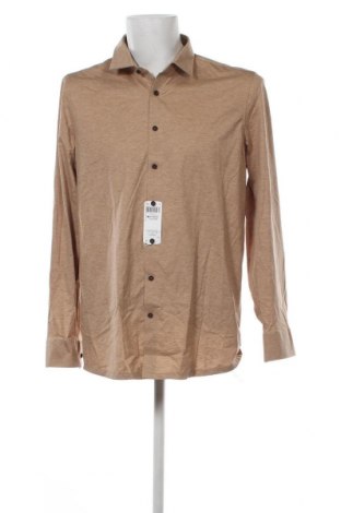 Ανδρικό πουκάμισο Olymp, Μέγεθος XL, Χρώμα  Μπέζ, Τιμή 18,70 €