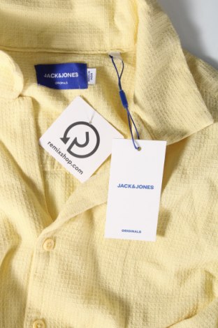 Męska koszula Originals By Jack & Jones, Rozmiar L, Kolor Żółty, Cena 181,25 zł