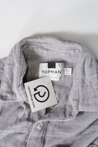 Ανδρικό πουκάμισο Topman, Μέγεθος M, Χρώμα Γκρί, Τιμή 3,12 €