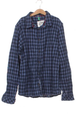 Ανδρικό πουκάμισο United Colors Of Benetton, Μέγεθος S, Χρώμα Μπλέ, Τιμή 2,23 €