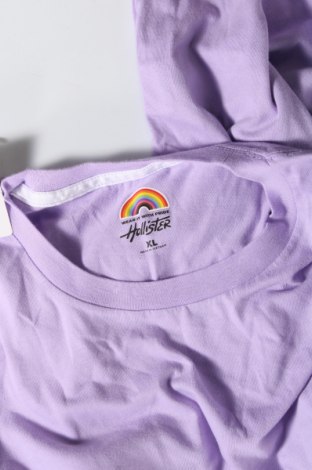 Ανδρικό t-shirt Hollister, Μέγεθος XL, Χρώμα Βιολετί, Τιμή 14,95 €