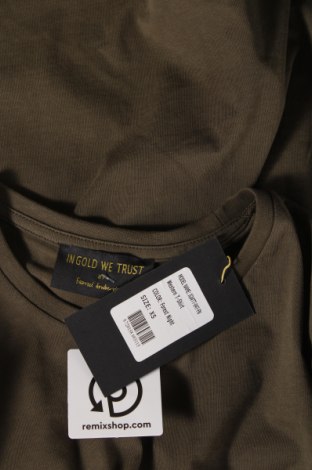 Herren T-Shirt In Gold We Trust, Größe XS, Farbe Grün, Preis € 8,58