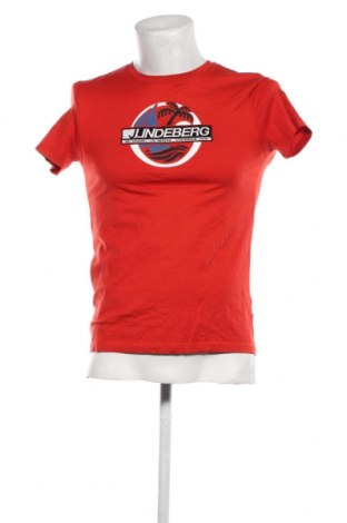Мъжка тениска J.Lindeberg, Размер S, Цвят Червен, Цена 34,00 лв.
