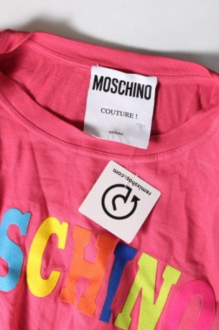 Męski T-shirt Moschino Couture, Rozmiar L, Kolor Różowy, Cena 448,73 zł