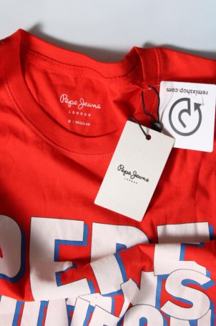 Мъжка тениска Pepe Jeans, Размер M, Цвят Червен, Цена 39,52 лв.