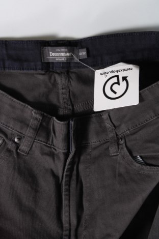 Pantaloni de bărbați Dressmann, Mărime M, Culoare Gri, Preț 95,39 Lei