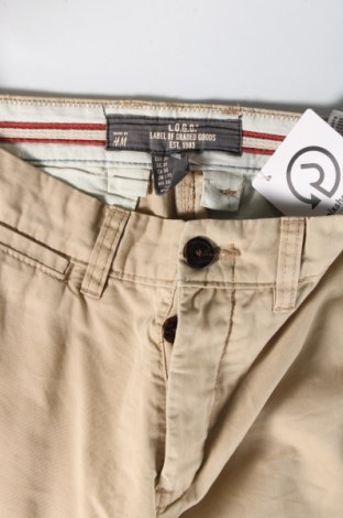 Мъжки панталон H&M L.O.G.G., Размер M, Цвят Бежов, Цена 9,57 лв.