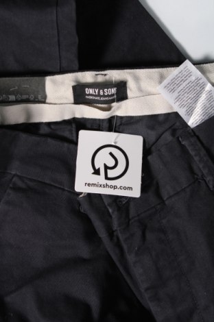 Pantaloni de bărbați Only & Sons, Mărime L, Culoare Albastru, Preț 33,29 Lei