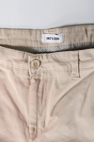Мъжки панталон Only & Sons, Размер M, Цвят Бежов, Цена 17,48 лв.