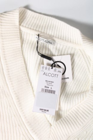 Мъжки пуловер Alcott, Размер L, Цвят Бял, Цена 9,66 лв.