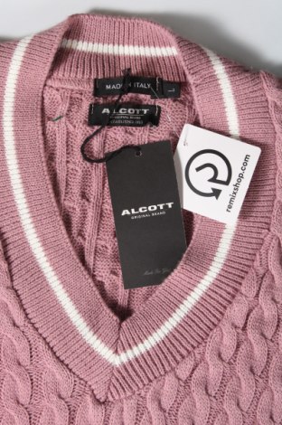 Pulover de bărbați Alcott, Mărime L, Culoare Roz, Preț 151,32 Lei
