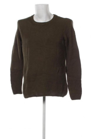Мъжки пуловер Cortefiel, Размер L, Цвят Зелен, Цена 5,76 лв.