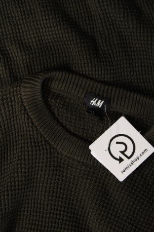Мъжки пуловер H&M, Размер S, Цвят Зелен, Цена 7,25 лв.