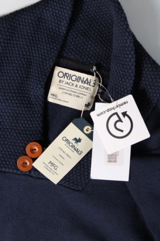 Мъжки пуловер Originals By Jack & Jones, Размер S, Цвят Син, Цена 17,00 лв.