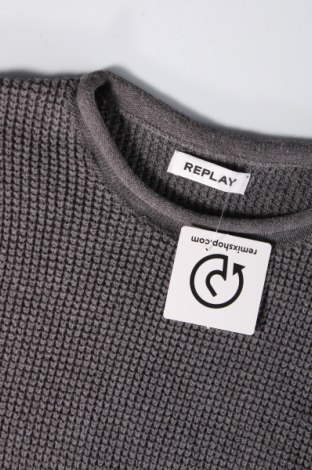 Ανδρικό πουλόβερ Replay, Μέγεθος L, Χρώμα Γκρί, Τιμή 47,26 €