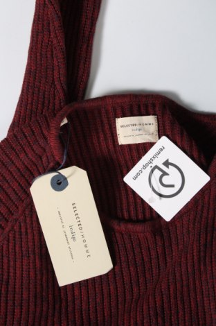 Мъжки пуловер Selected Homme, Размер S, Цвят Червен, Цена 20,40 лв.