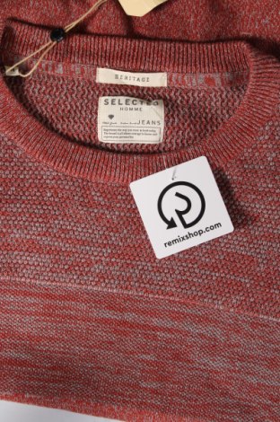Мъжки пуловер Selected Homme, Размер M, Цвят Червен, Цена 23,80 лв.