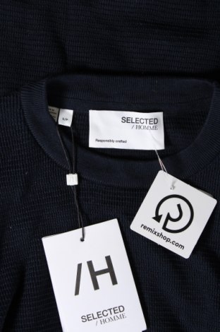 Ανδρικό πουλόβερ Selected Homme, Μέγεθος S, Χρώμα Μπλέ, Τιμή 11,22 €