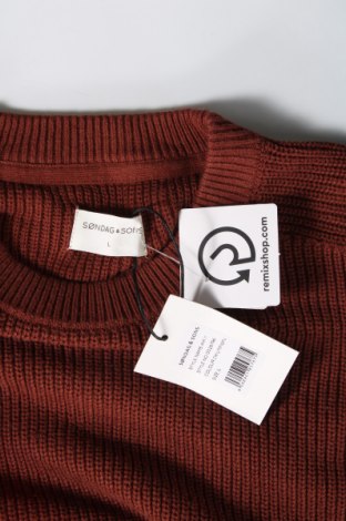 Мъжки пуловер Sondag & Sons, Размер L, Цвят Кафяв, Цена 11,50 лв.