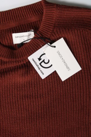 Мъжки пуловер Sondag & Sons, Размер S, Цвят Кафяв, Цена 34,04 лв.