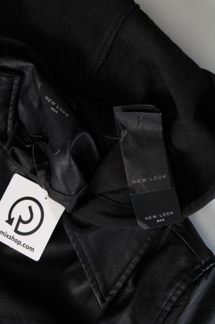 Ανδρικό δερμάτινο μπουφάν New Look, Μέγεθος XS, Χρώμα Μαύρο, Τιμή 40,72 €