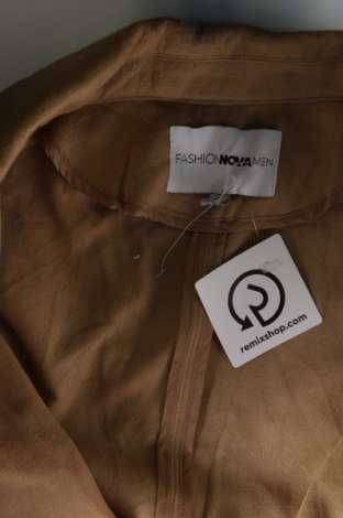 Мъжко палто Fashion nova, Размер 3XL, Цвят Бежов, Цена 107,00 лв.