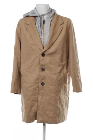 Мъжко палто Fashion nova, Размер L, Цвят Бежов, Цена 26,78 лв.