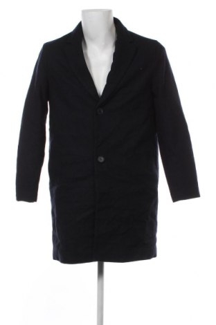Мъжко палто Pull&Bear, Размер S, Цвят Син, Цена 37,45 лв.
