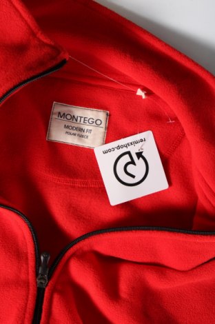 Ανδρική ζακέτα fleece Montego, Μέγεθος XXL, Χρώμα Κόκκινο, Τιμή 15,98 €