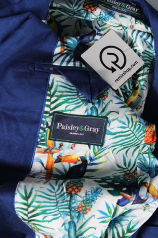 Pánské sako  Paisley & Grey, Velikost S, Barva Modrá, Cena  925,00 Kč