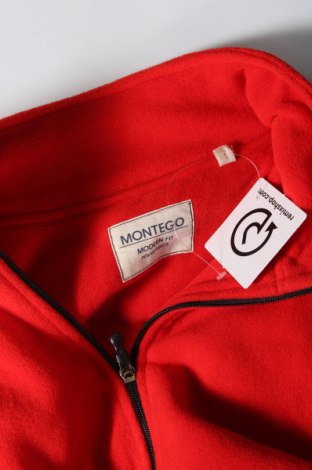 Bluză trening de bărbați Montego, Mărime XL, Culoare Roșu, Preț 67,30 Lei