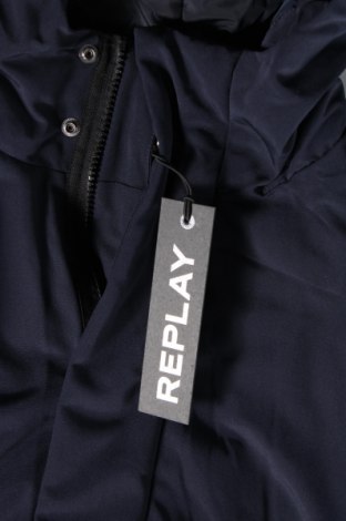 Pánska bunda  Replay, Veľkosť M, Farba Modrá, Cena  182,99 €