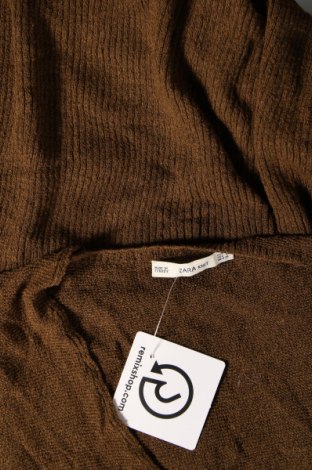 Туника Zara Knitwear, Размер S, Цвят Бежов, Цена 8,64 лв.