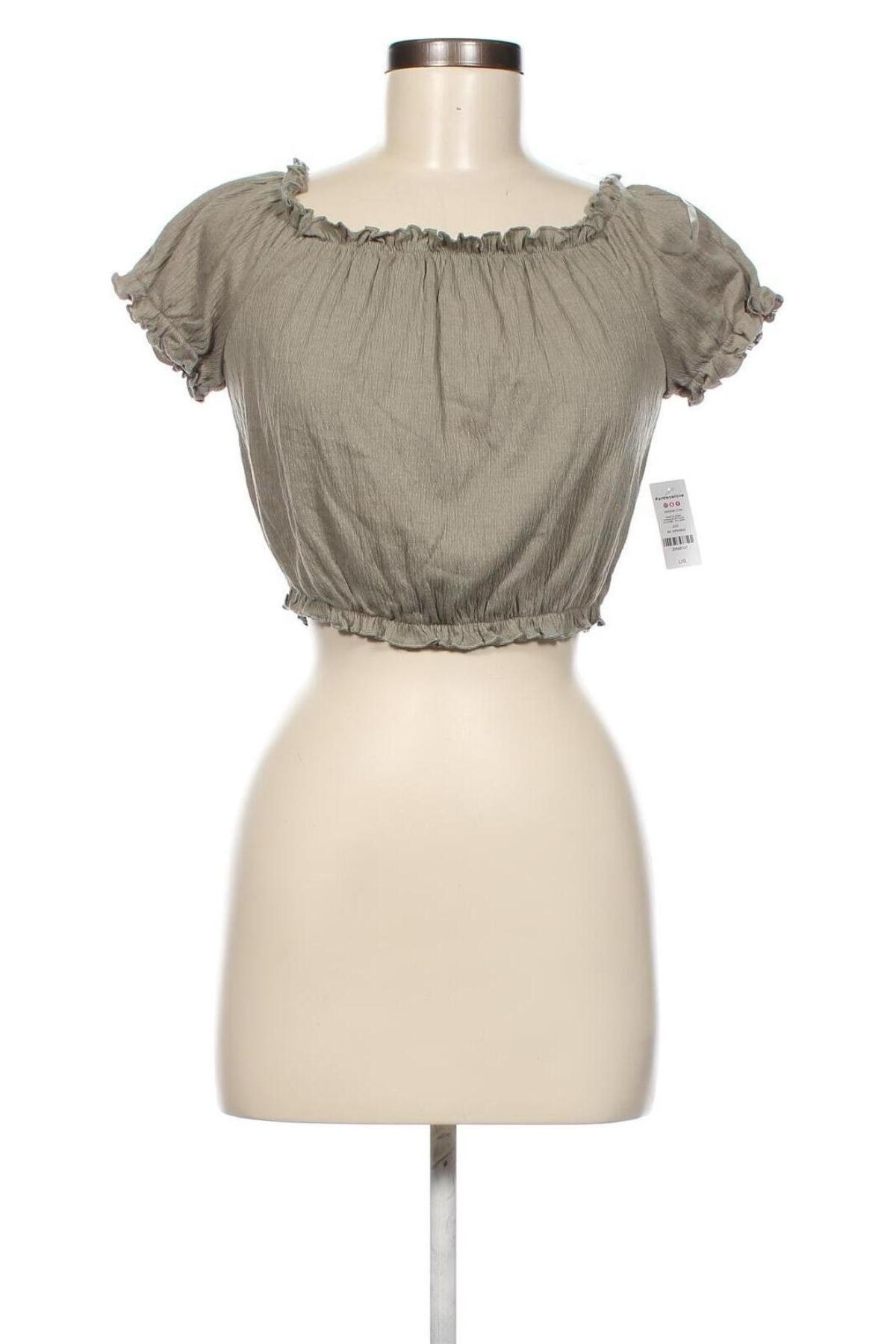 Γυναικεία μπλούζα Ardene, Μέγεθος L, Χρώμα Πράσινο, Τιμή 4,63 €