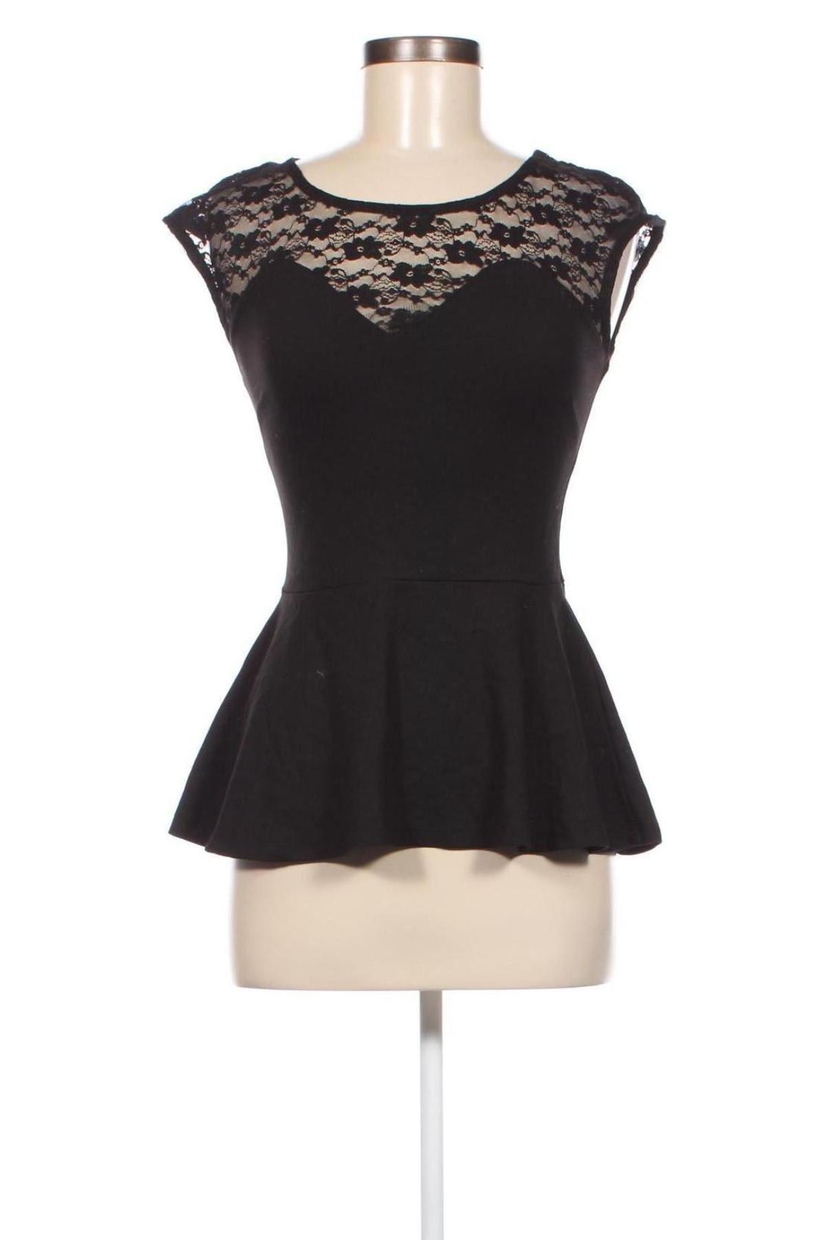 Γυναικεία μπλούζα Gina Tricot, Μέγεθος S, Χρώμα Μαύρο, Τιμή 8,04 €