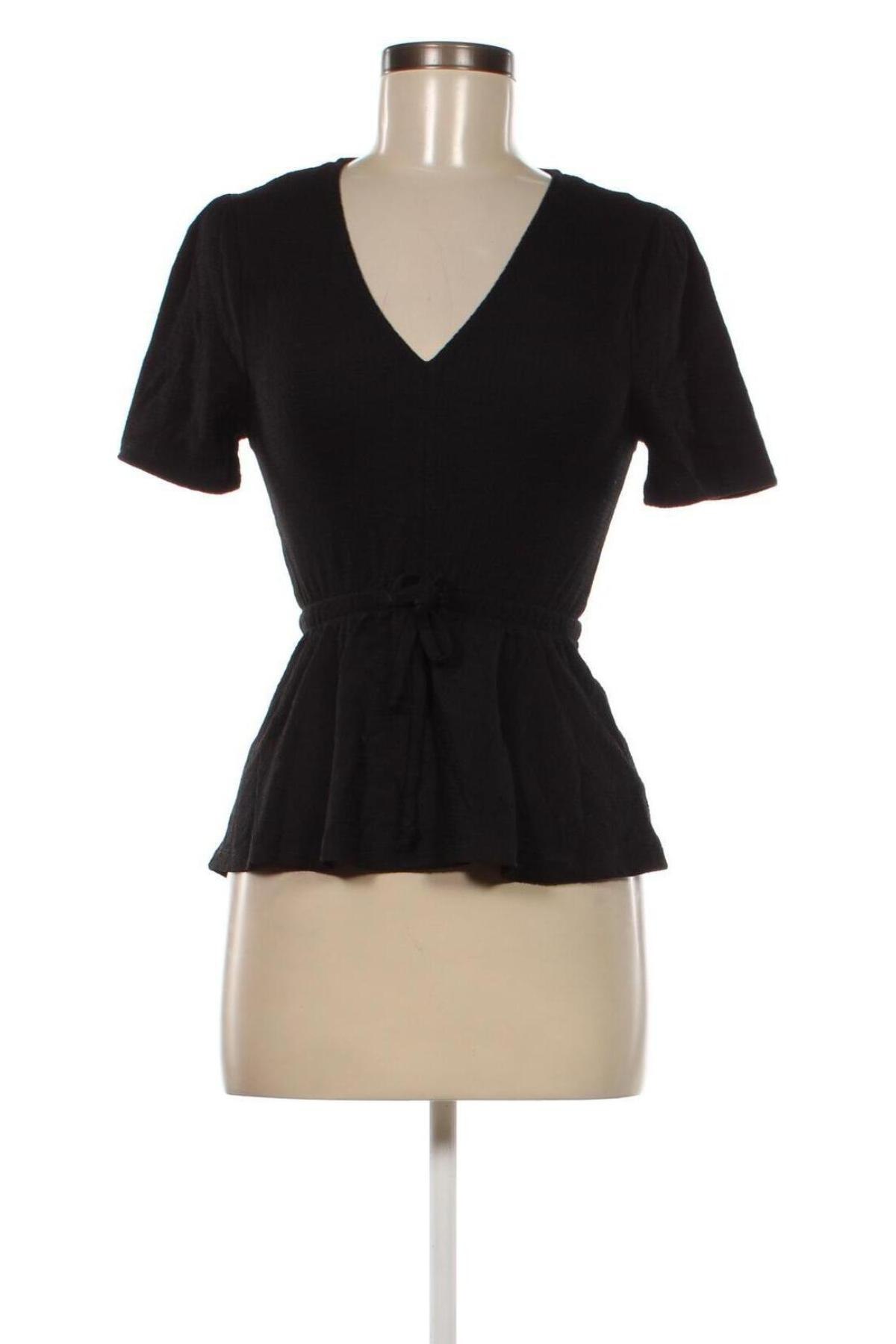 Дамска блуза Gina Tricot, Размер XS, Цвят Черен, Цена 5,85 лв.