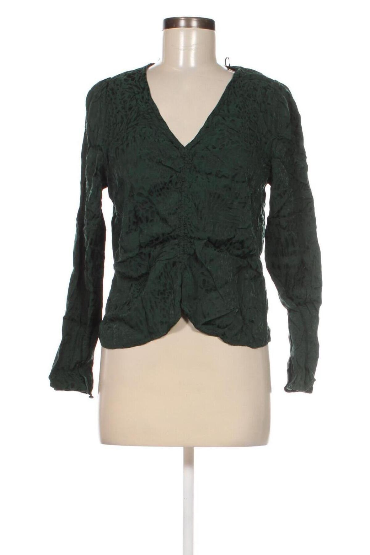 Дамска блуза H&M, Размер XL, Цвят Зелен, Цена 4,94 лв.