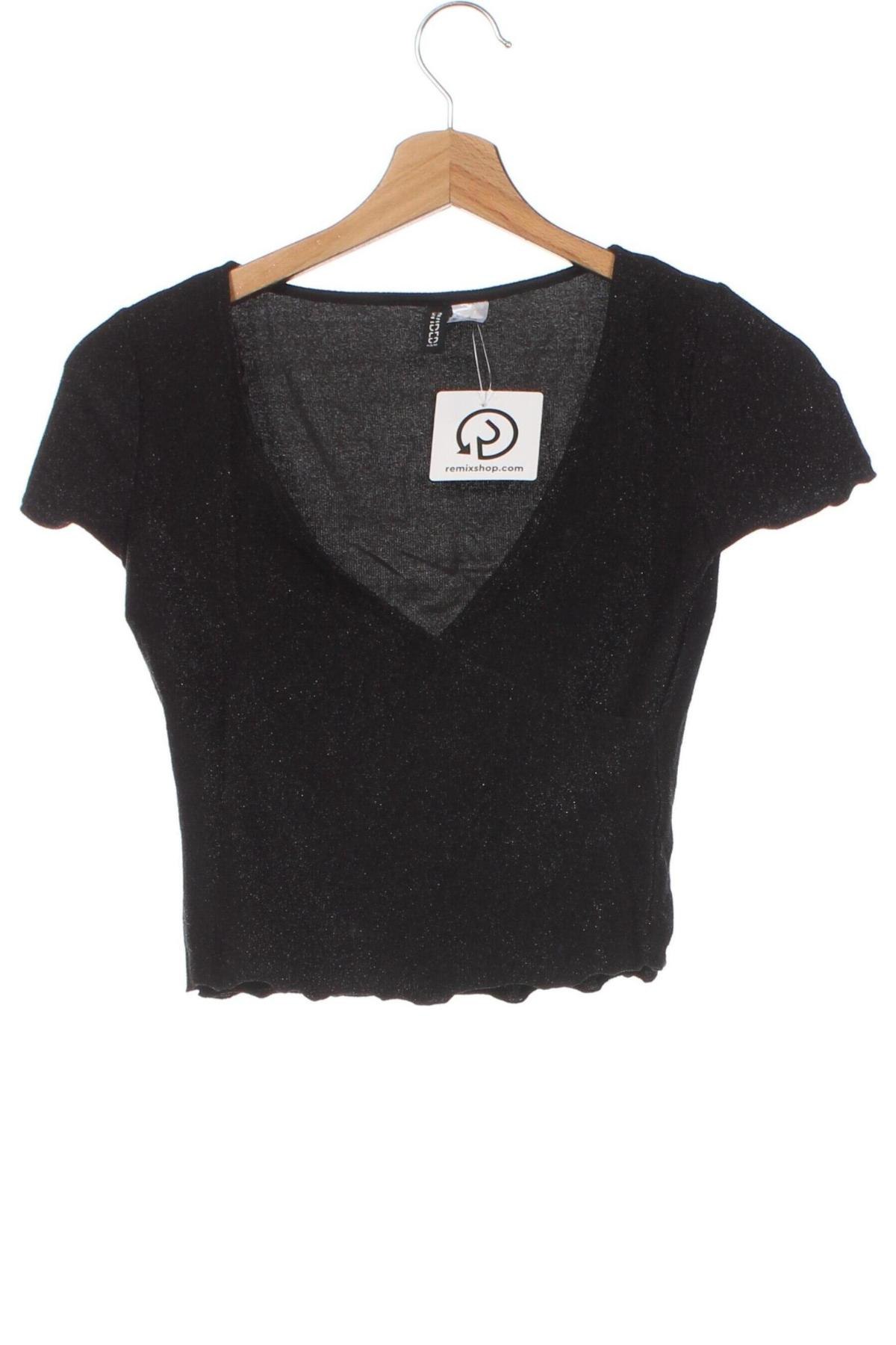 Damen Shirt H&M Divided, Größe XS, Farbe Schwarz, Preis 3,04 €