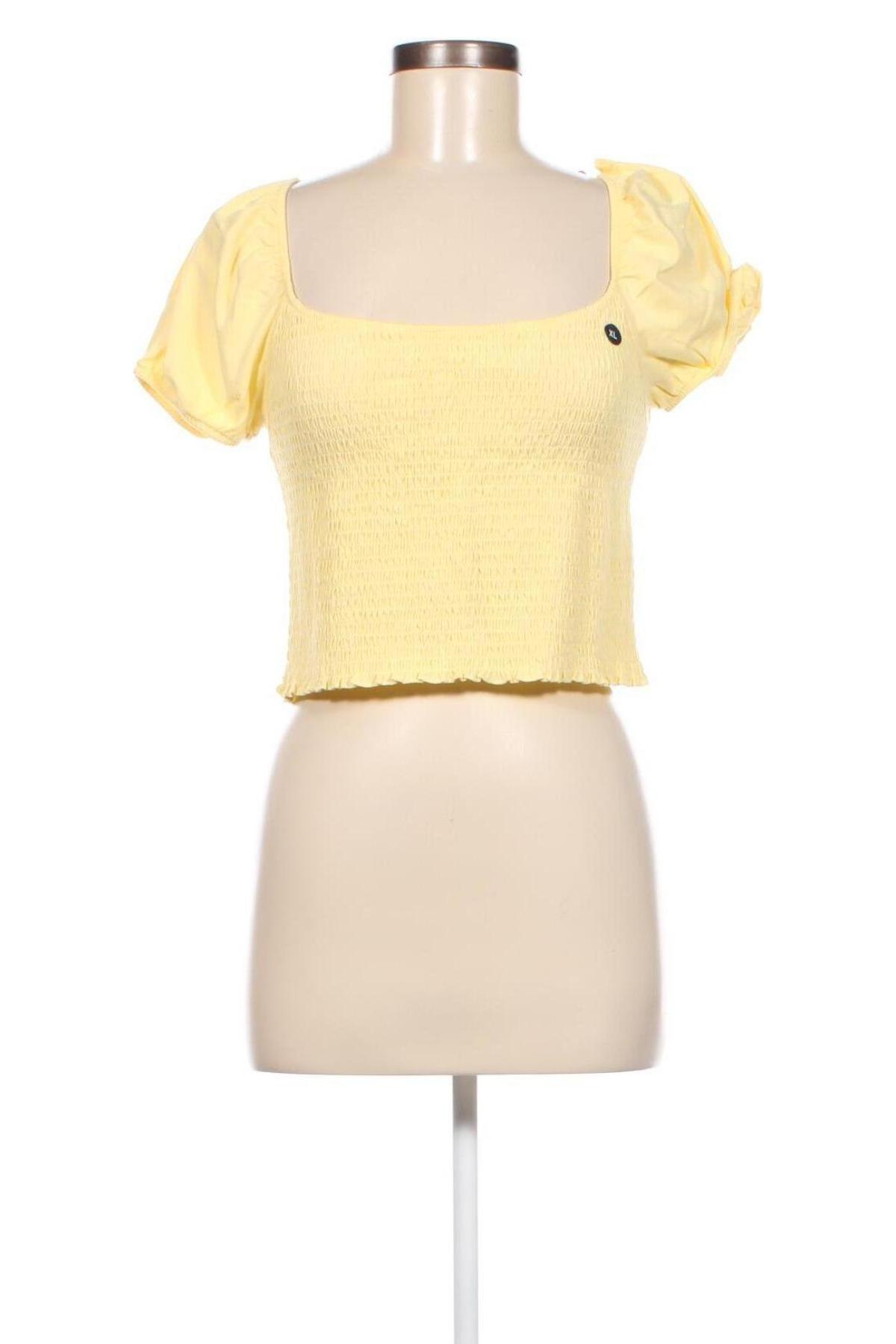 Дамска блуза Hollister, Размер XL, Цвят Жълт, Цена 8,64 лв.