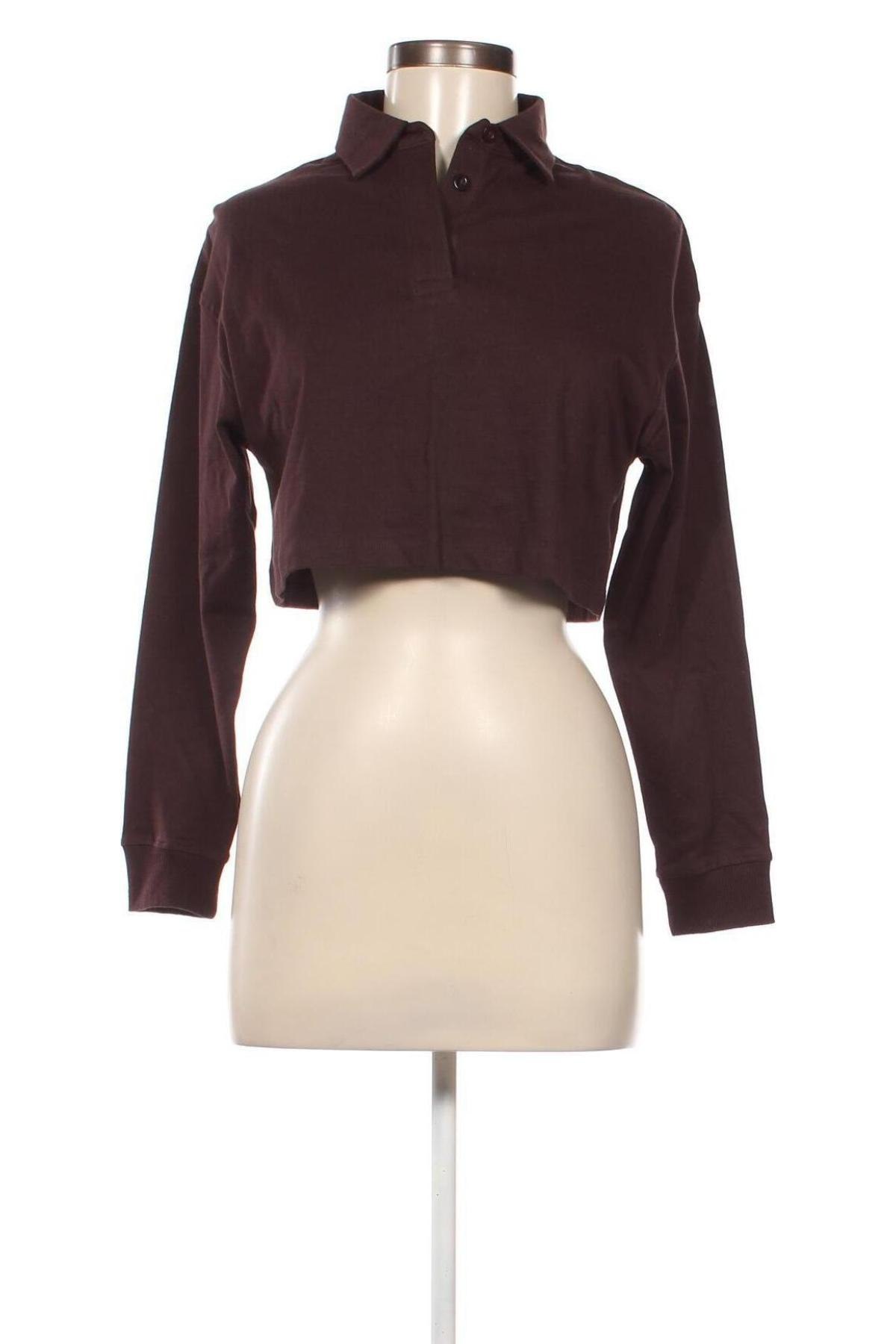 Дамска блуза Jennyfer, Размер XXS, Цвят Кафяв, Цена 7,44 лв.