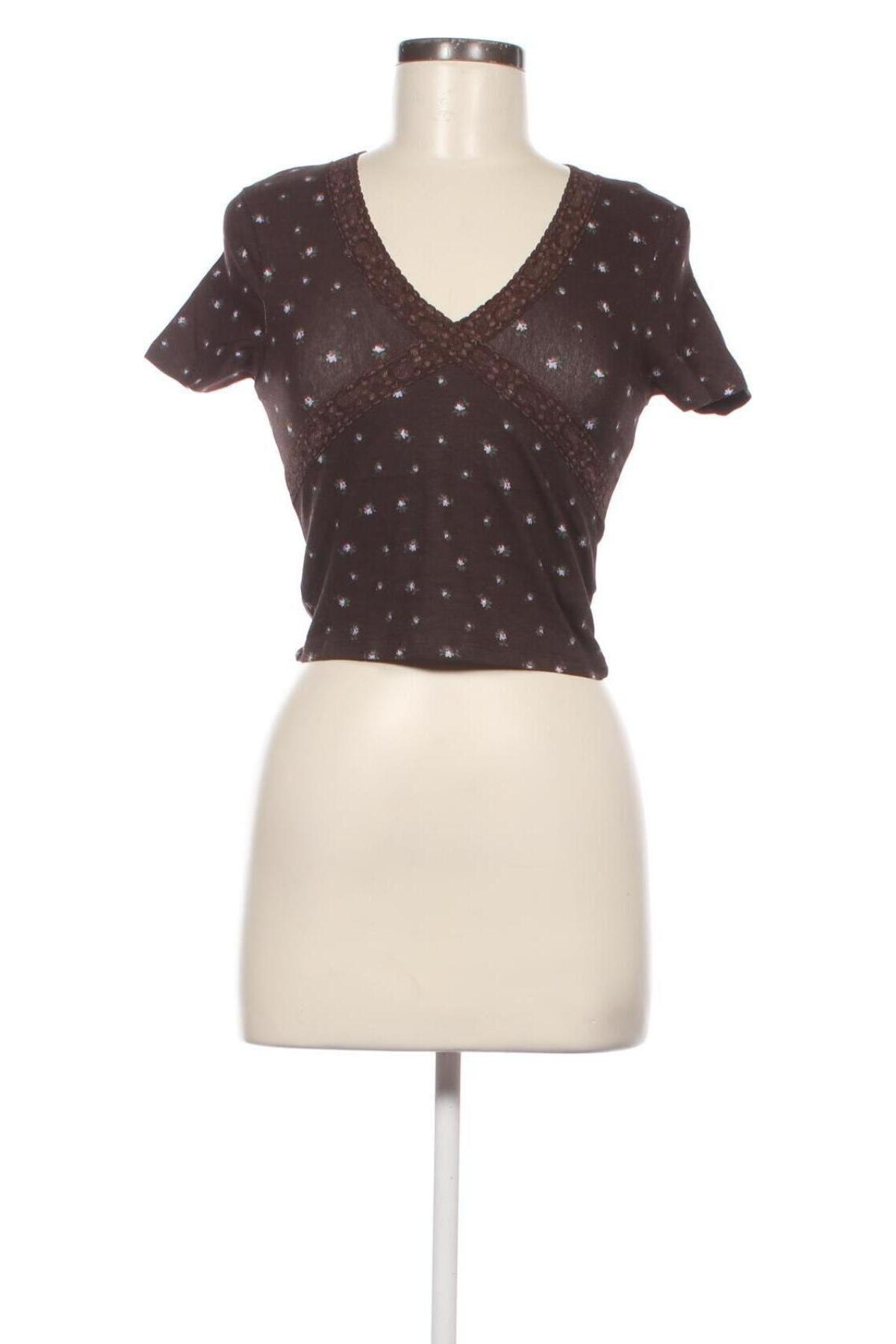 Дамска блуза Jennyfer, Размер S, Цвят Кафяв, Цена 8,68 лв.