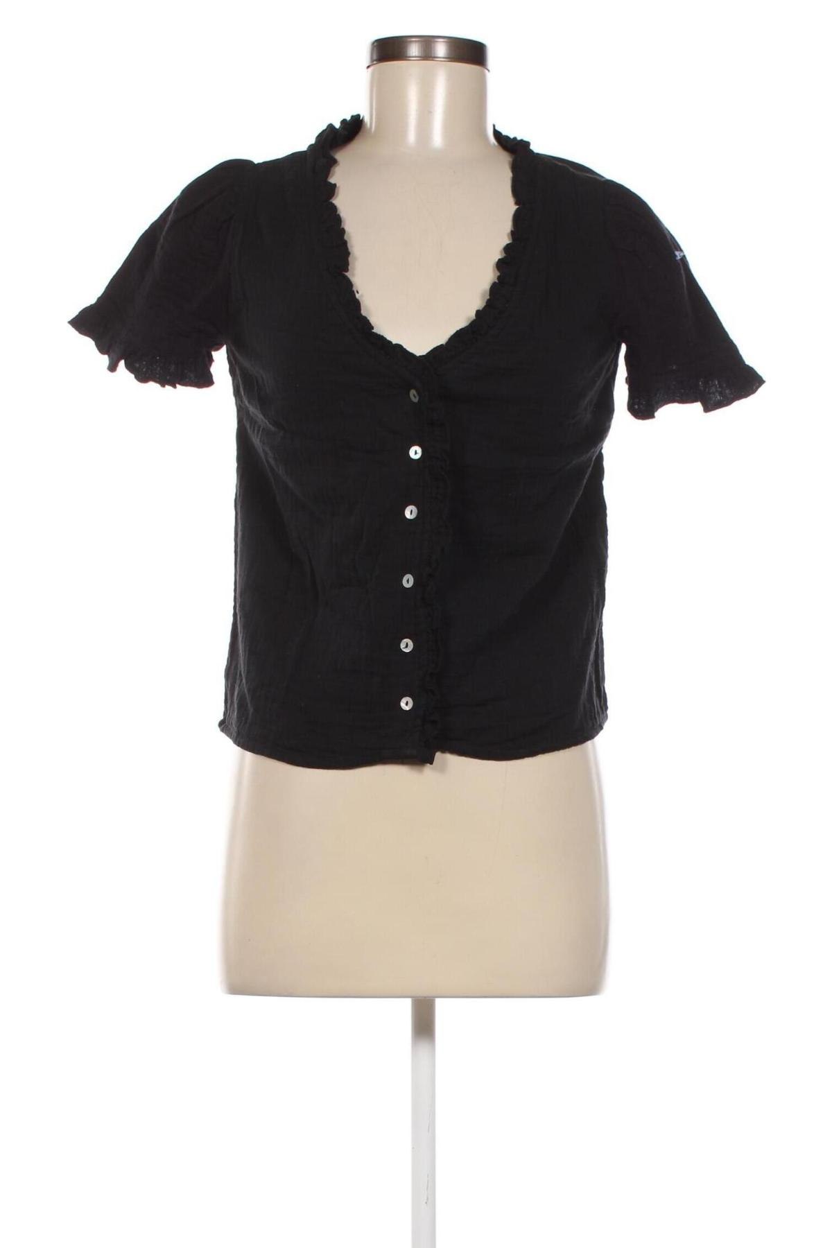 Дамска блуза Kiabi, Размер XS, Цвят Черен, Цена 11,47 лв.