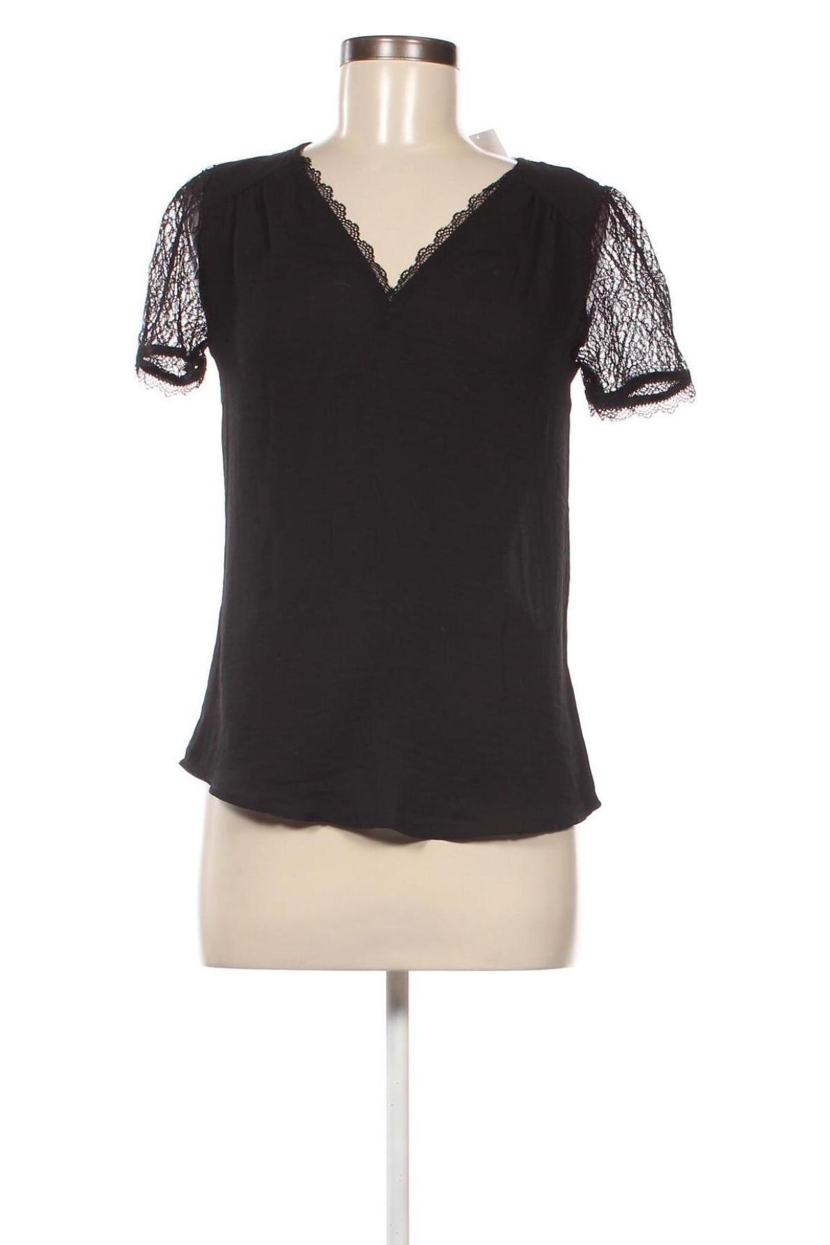Дамска блуза Kiabi, Размер XS, Цвят Черен, Цена 7,44 лв.