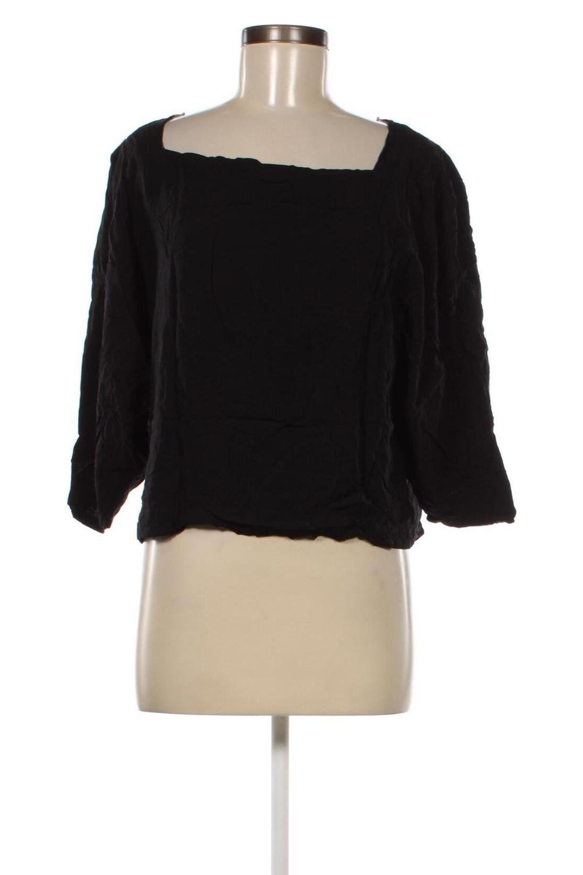 Γυναικεία μπλούζα Lindex, Μέγεθος L, Χρώμα Μαύρο, Τιμή 2,23 €