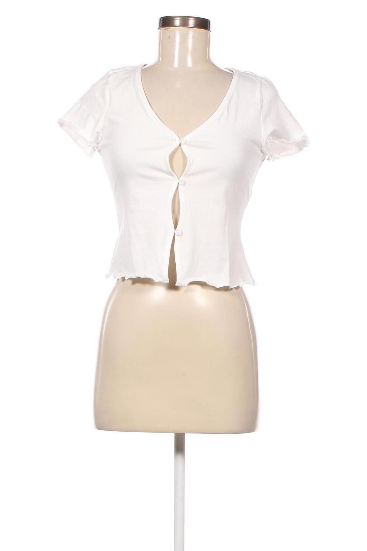 Damen Shirt Monki, Größe L, Farbe Weiß, Preis € 10,06